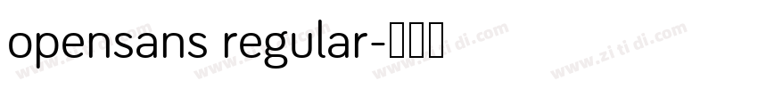 opensans regular字体转换
